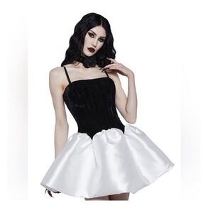 chinese dress ladies Kylitha black lace ribbon mini dress